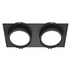 Встраиваемый светильник maytoni hoop dl086-02-gx53-sq-b