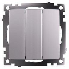 Выключатель трехклавишный без рамки stekker Катрин 49173