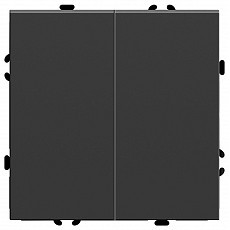 Выключатель перекрестный двухклавишный без рамки stekker rsw10-5107-05 49843