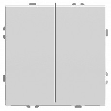Выключатель двухклавишный без рамки stekker rsw10-5104-01 49866