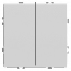 Выключатель двухклавишный без рамки stekker rsw10-5107-01 49869