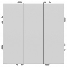 Выключатель трехклавишный без рамки stekker rsw10-5108-01 49870