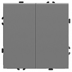 Выключатель двухклавишный без рамки stekker rsw10-5104-10 49944