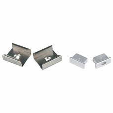 Набор заглушек и скоб для профиля uniel ufe-n02 silver a polybag ul-00000622