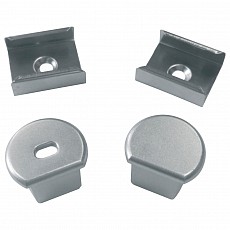 Набор заглушек и скоб для профиля uniel ufe-n07 silver a polybag ul-00000627