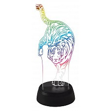 Зверь декоративный uniel uli-m506 rgb-3aa tiger-black ul-00008401