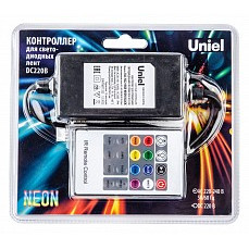 Контроллер-регулятор цвета rgb с пультом ДУ uniel ulc-n22-rgb ul-00010579