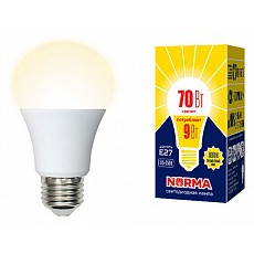 Лампа светодиодная volpe  e27 9Вт 3000k ul-00005622