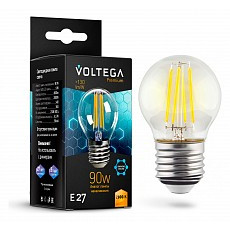 Лампа светодиодная voltega globe e27 9w graphene e27 7Вт 2800k 7138