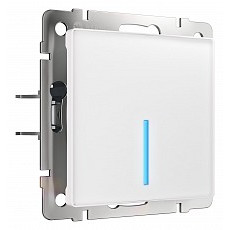 Выключатель сенсорый одноклавишный с подсветкой и функцией wi-fi, без рамки werkel белый w4510601