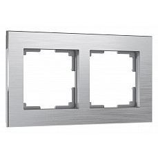Рамка на 2 поста werkel aluminium (алюминий) w0021706