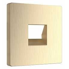 Накладка для розетки телефонной rj-11 werkel шампань рифленый w1192010