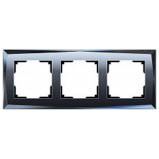 Рамка на 3 поста werkel diamant (черный) w0031208