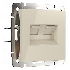 Розетка ethernet rj-45 без рамки werkel слоновая кость w1181103