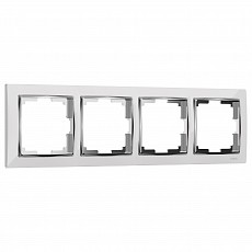 Рамка на 4 поста werkel snabb (белый-хром) w0041901