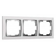 Рамка на 3 поста werkel snabb (белый-хром) w0031901
