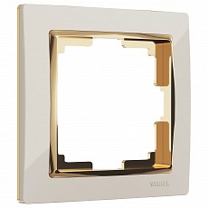 Рамка на 1 пост werkel snabb (слоновая кость-золото) w0011932