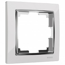 Рамка на 1 пост werkel snabb (белый-хром) w0011901