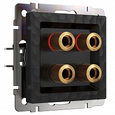 Розетка акустическая без рамки werkel hammer черный w1285008