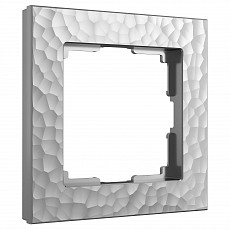 Рамка на 1 пост werkel hammer серебряный w0012406