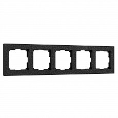 Рамка на 5 постов werkel hammer черный w0052408
