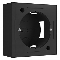 Короб накладной для розетки werkel черный w8000008