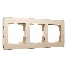 Рамка на 3 поста werkel platinum (шампань) w0032611