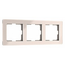 Рамка на 3 поста werkel acrylic (айвори) w0032743