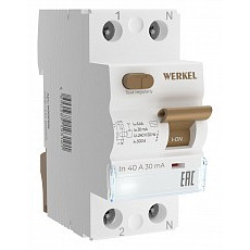 Устройство защитного отключения 1p werkel Устройства защитного отключения w912p406
