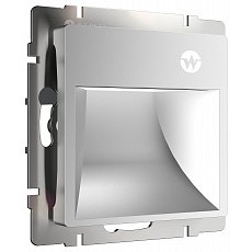 Заглушка для поста с подсветкой, без рамки werkel серебряный w1154606