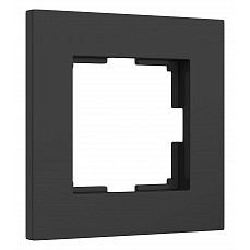 Рамка на 1 пост werkel slab (черный софт) w0012908