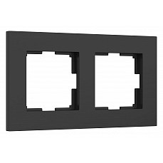 Рамка на 2 поста werkel slab (черны...