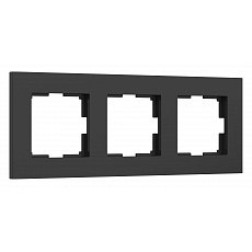 Рамка на 3 поста werkel slab (черны...