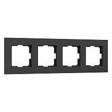 Рамка на 4 поста werkel slab (черны...