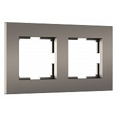 Рамка на 2 поста werkel slab (бронз...