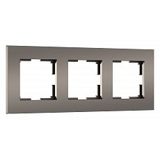 Рамка на 3 поста werkel slab (бронз...