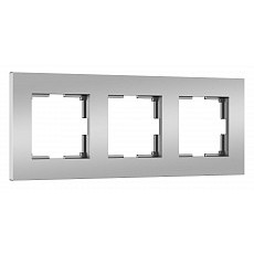 Рамка на 3 поста werkel slab (сереб...
