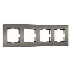 Рамка на 4 поста werkel slab (бронза софт) w0042963