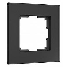 Рамка на 1 пост werkel senso (черный, стекло soft-touch) w0013108