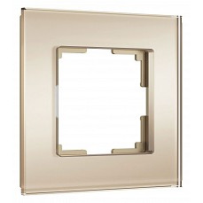 Рамка на 1 пост werkel senso (шампань, стекло soft-touch) w0013111