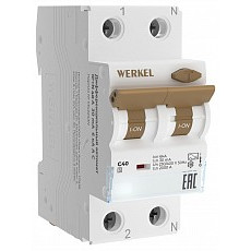 Дифференциальный автоматический выключатель 1p с wi-fi werkel  w922p164
