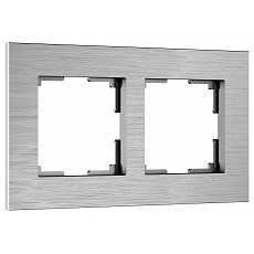 Рамка на 2 поста werkel alumax алюминий w0023506