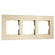 Рамка на 3 поста werkel alumax шампань w0033511