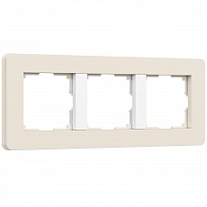 Рамка на 3 поста werkel split (айвори-белый, soft-touch) w0033066