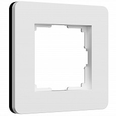 Рамка на 1 пост werkel split (белый-черный, soft-touch) w0013068