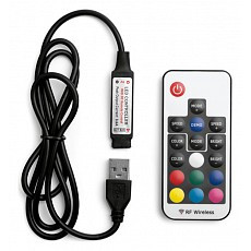 Контроллер-регулятор цвета rgb с пультом ДУ wolta  wlc-cp-02