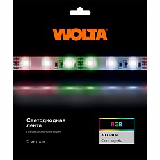Лента светодиодная wolta  wls5050-14,4w-rgb-24h60-01