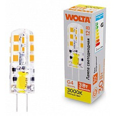 Лампа светодиодная wolta  g4 3Вт 3000k wstd-jc-12v3w3kg4-s