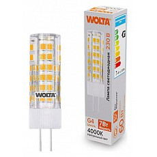 Лампа светодиодная wolta  g4 7Вт 4000k wstd-jc-220v7w4kg4-c