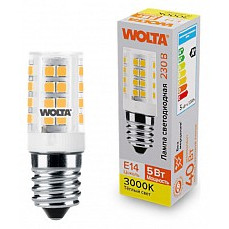 Лампа светодиодная wolta  e14 5Вт 3000k wstd-jcd-5w3ke14-c